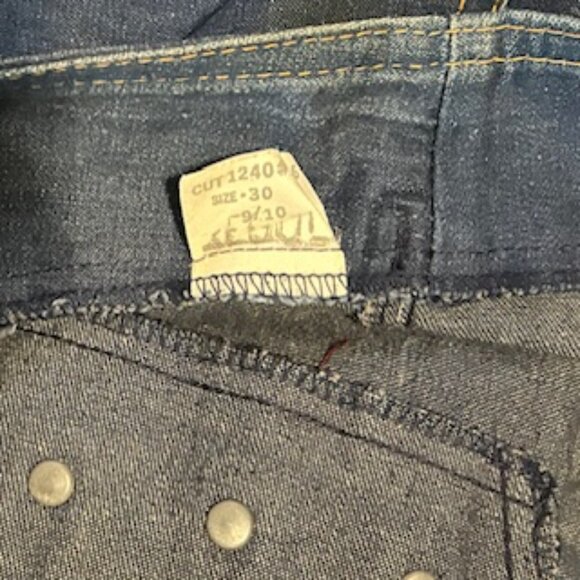 1980s Vintage Rag City Blues  Double Button Through Fly, High Waist Jeans - Picture 7 of 11